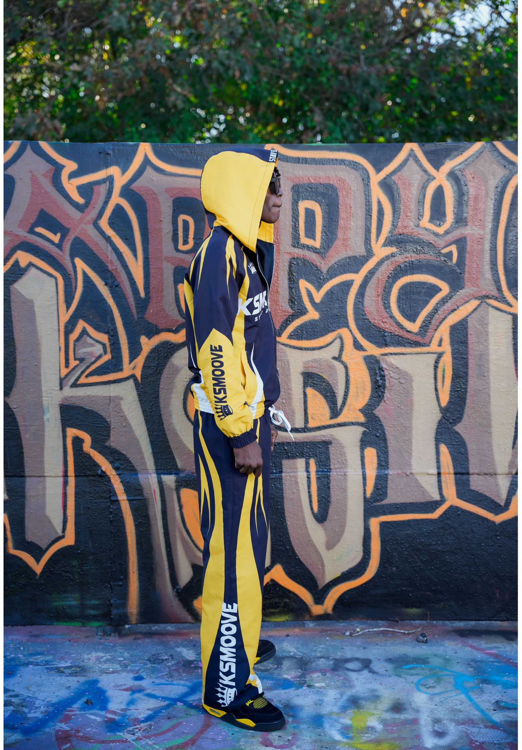 Nylon Track Suit Set